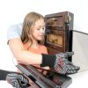 QUWIN BBQ Gloves Heat Resistant Oven Safety Mitts Mens-2