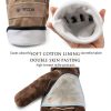 WZQH Leather Gloves Heavy Duty Work Welding Heat Resistant-1