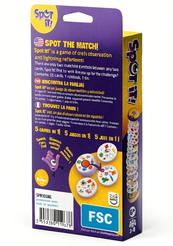 Spot It Card Game Asmodee Matching Family Travel Fun-1