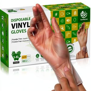 SWIFTLITE Latex Free Disposable Gloves Food Grade PVC-0