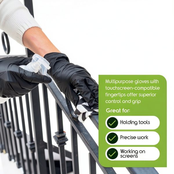 Inspire Medical Nitrile Gloves Black Blue Exam Grade Latex-5