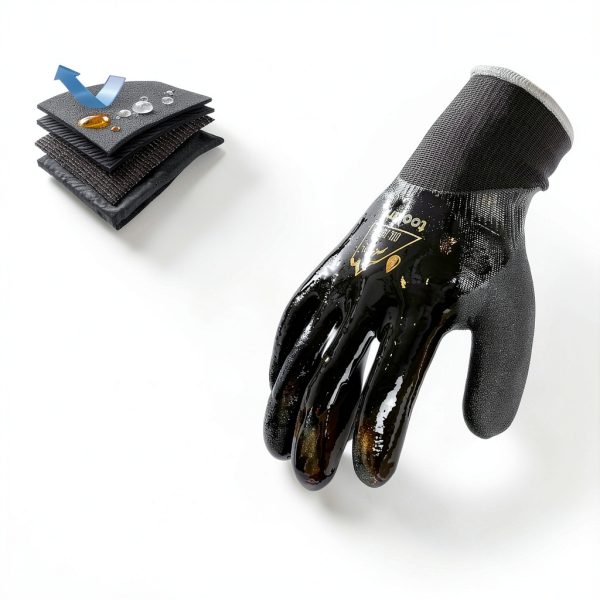 Waterproof Work Gloves Nitrile Coated Cold Protection Unisex-3