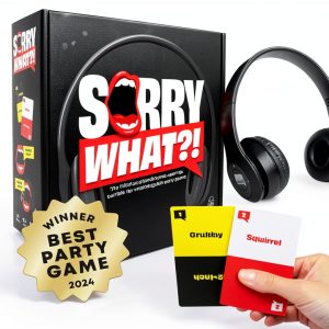 Sorry What Lip Reading Game Adults Lucky Egg Headphones-0