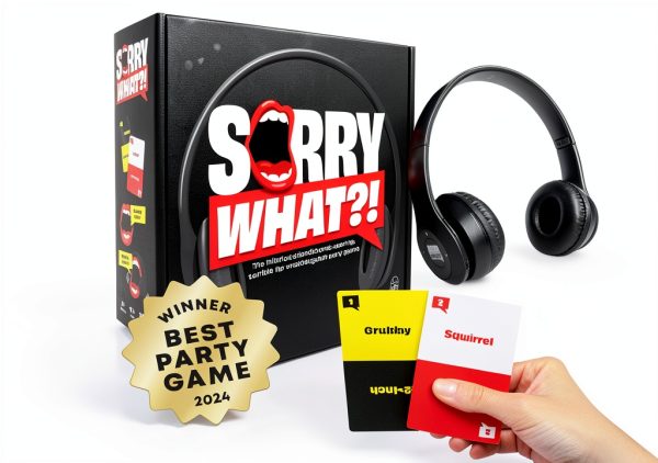 Sorry What Lip Reading Game Adults Lucky Egg Headphones-0