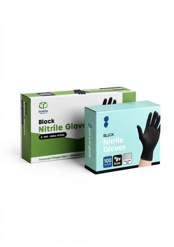 Nitrile Gloves Black Disposable Food Safe Latex Free-5