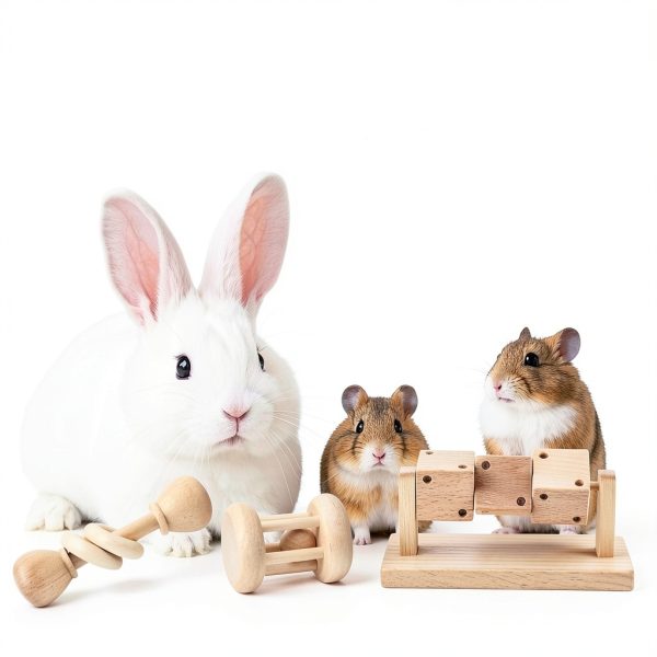 AOWPFVV Hamster Chew Toy Natural Wood Small Animal-4