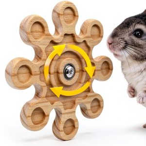 Chinchilla Chew Toy Jevnd Wooden Rotational Design-0