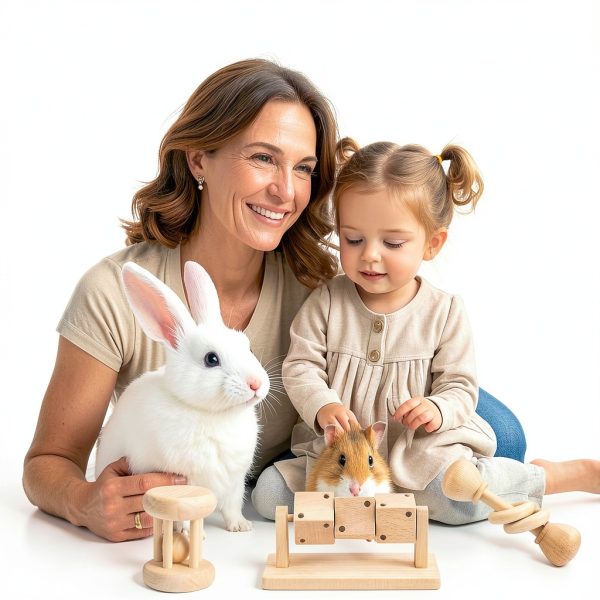 AOWPFVV Hamster Chew Toy Natural Wood Small Animal-6