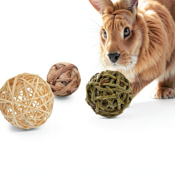 Rabbit Chew Ball Luffy Pets Natural Fiber Toy-4