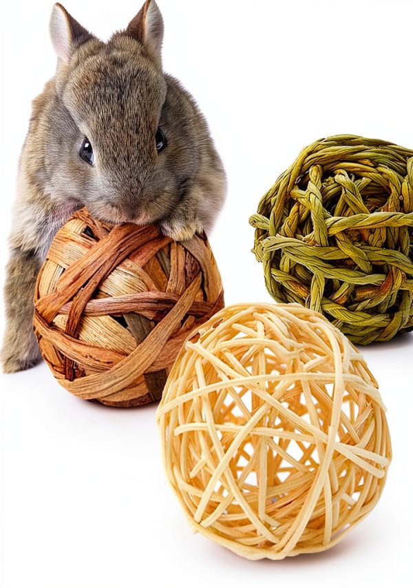Rabbit Chew Ball Luffy Pets Natural Fiber Toy-1