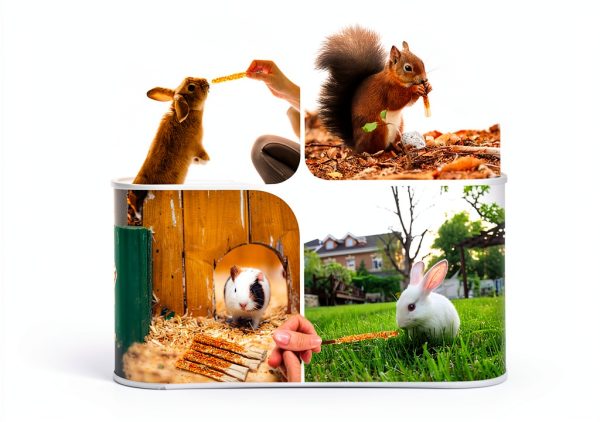 FiveBull Natural Apple Sticks Animal Chew Toy Set 6 Wood + 4 Bamboo-3
