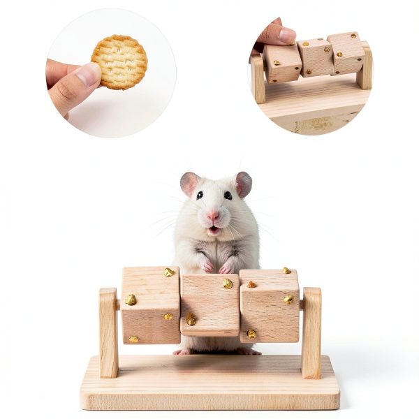 AOWPFVV Hamster Chew Toy Natural Wood Small Animal-1