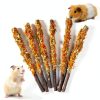 FiveBull Natural Apple Sticks Animal Chew Toy Set 6 Wood + 4 Bamboo-2