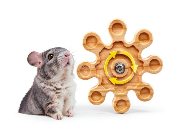 Chinchilla Chew Toy Jevnd Wooden Rotational Design-2