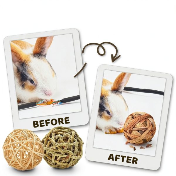Rabbit Chew Ball Luffy Pets Natural Fiber Toy-3