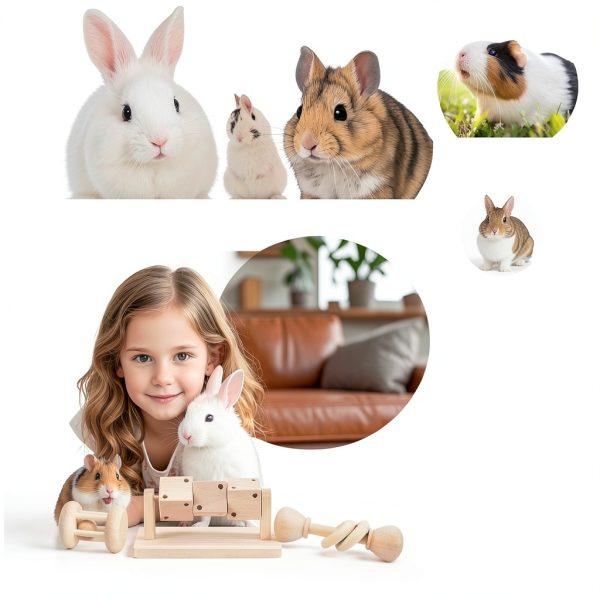 AOWPFVV Hamster Chew Toy Natural Wood Small Animal-5