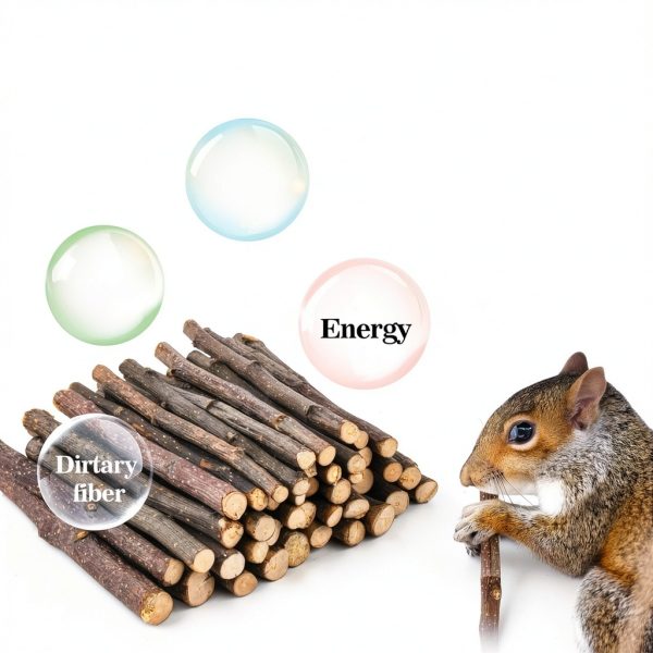 CB-applestick Natural Apple Wood Chew Sticks for Small Rodents 250g-2