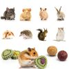 Rabbit Chew Toy Set YIXUND Natural Hay Bamboo Apple Wood Mix-4