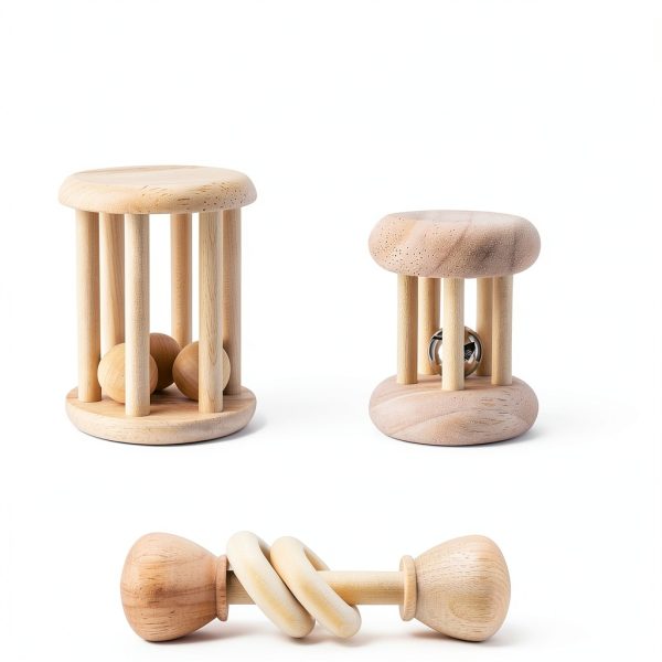 Wooden Rabbit Chew Toy AOWPFVV Small Animal Safe Polished Multi‑Size-4