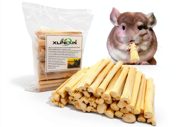 XLpeixin Bamboo Chew Sticks 300g for Small Pets Dental Treats-0