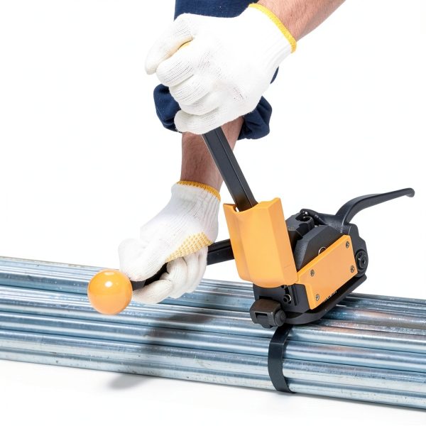 Steel Strapping Tool A333 Heavy Duty Sealless Combination Banding Tool, Manual 3-in-1 Tensioner Crimper Cutter with Alloy Cutter for 1/2"–3/4" Steel Straps, US-Based Support-4