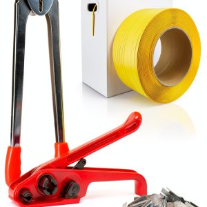 Banding Strapping Kit DJSUNPACKING 2000ft HalfIn PP 100 Metal Seals-0