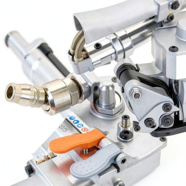 Pneumatic Strapping Tool A19, Banding Strapping Kit for 1/2 3/4inch Hand Held Automatic Packaging Machine Free Buckle PP & PET Banding Tools-4