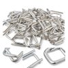 200 Pack Galvanized Cord Strapping Buckles 3/4", Metal Wire Buckles with Galvanized Coating for Woven Cord Strapping, Reusable Strap Buckle, Silver-3
