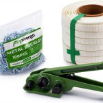 Banding Strapping Kit 3/4" x 330' Woven Cord Flyrivergo 2500lb-0