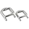 200 Pack Galvanized Cord Strapping Buckles 3/4", Metal Wire Buckles with Galvanized Coating for Woven Cord Strapping, Reusable Strap Buckle, Silver-1