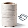 3/4" Woven Cord Strapping Roll QWORK 250ft Polyethylene with 50-1