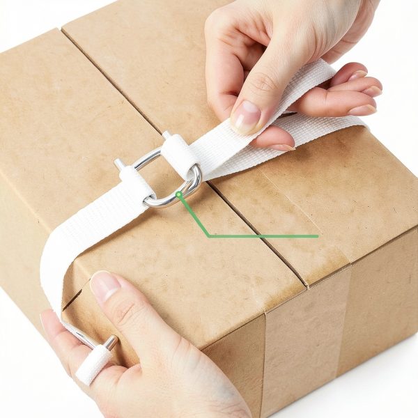 200 Pack Galvanized Cord Strapping Buckles 3/4", Metal Wire Buckles with Galvanized Coating for Woven Cord Strapping, Reusable Strap Buckle, Silver-2