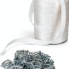 3/4" Woven Cord Strapping Roll QWORK 250ft Polyethylene with 50-6