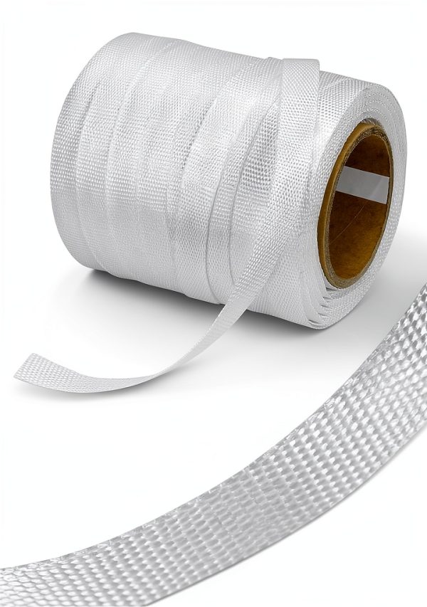 3/4" Woven Cord Strapping Roll QWORK 250ft Polyethylene with 50-2