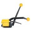 Steel Strapping Tool A333 Heavy Duty Sealless Combination Banding Tool, Manual 3-in-1 Tensioner Crimper Cutter with Alloy Cutter for 1/2"–3/4" Steel Straps, US-Based Support-0