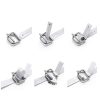 200 Pack Galvanized Cord Strapping Buckles 3/4", Metal Wire Buckles with Galvanized Coating for Woven Cord Strapping, Reusable Strap Buckle, Silver-4