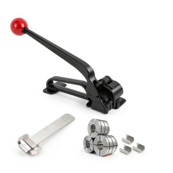 Steel Banding Tool Strapping Tensioner Encreese Feedwheel Design 3/4"-4