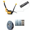 Steel Strapping Tool A333 Stainless Manual Belt Packaging Banding Machine Metal Free Buckle Packing for Width 1/2" 5/8" 3/4" Sealless Combination Tools-1