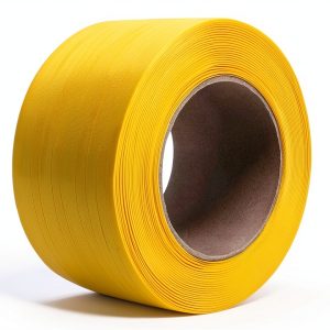 Poly Strapping, Packaging Banding Strap, Pallet Strapping Roll 3280' Length - Polypropylene Strapping 1/2" Width, 0.030" Thickness, 300 lbs Break Strength, Yellow Packing Straps-0