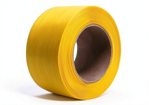 Poly Strapping, Packaging Banding Strap, Pallet Strapping Roll 3280' Length - Polypropylene Strapping 1/2" Width, 0.030" Thickness, 300 lbs Break Strength, Yellow Packing Straps-0