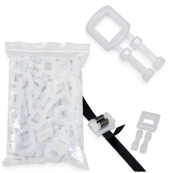 Box Packing Strapping Tool, Polypropylene Pallet/Box Strapping kit: 330' x 1/2'' Strapping and 100 pcs Plastic Buckles,Manual Packing-4