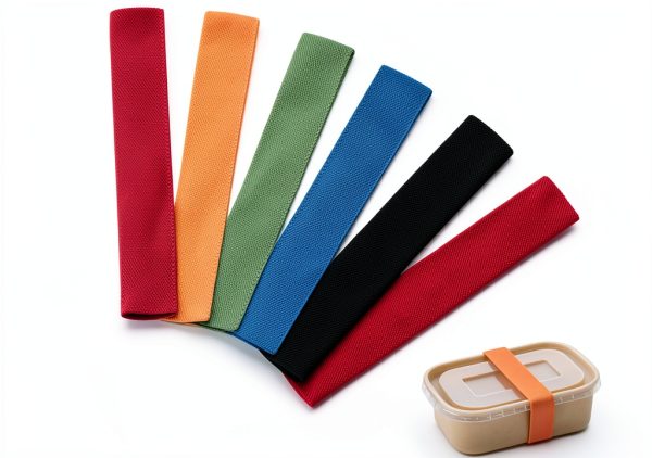 Thinp 6 Pcs Bento Box Elastic Belt Multicolored Replacement Straps-0