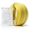 Box Packing Strapping Tool, Polypropylene Pallet/Box Strapping kit: 330' x 1/2'' Strapping and 100 pcs Plastic Buckles,Manual Packing-0