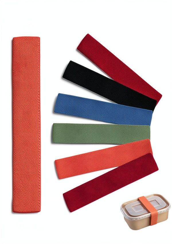 Thinp 6 Pcs Bento Box Elastic Belt Multicolored Replacement Straps-1